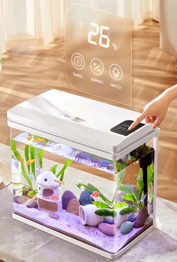 Smart touch screen fish tank