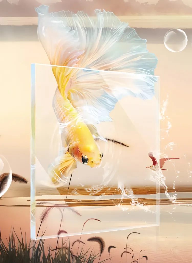 Ultra-clear glass fish tank 2