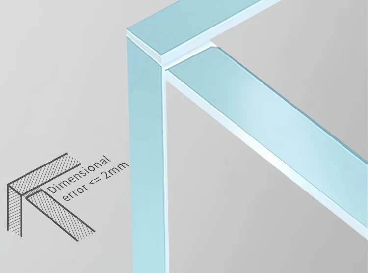 curved fish tank is made of high-quality glass