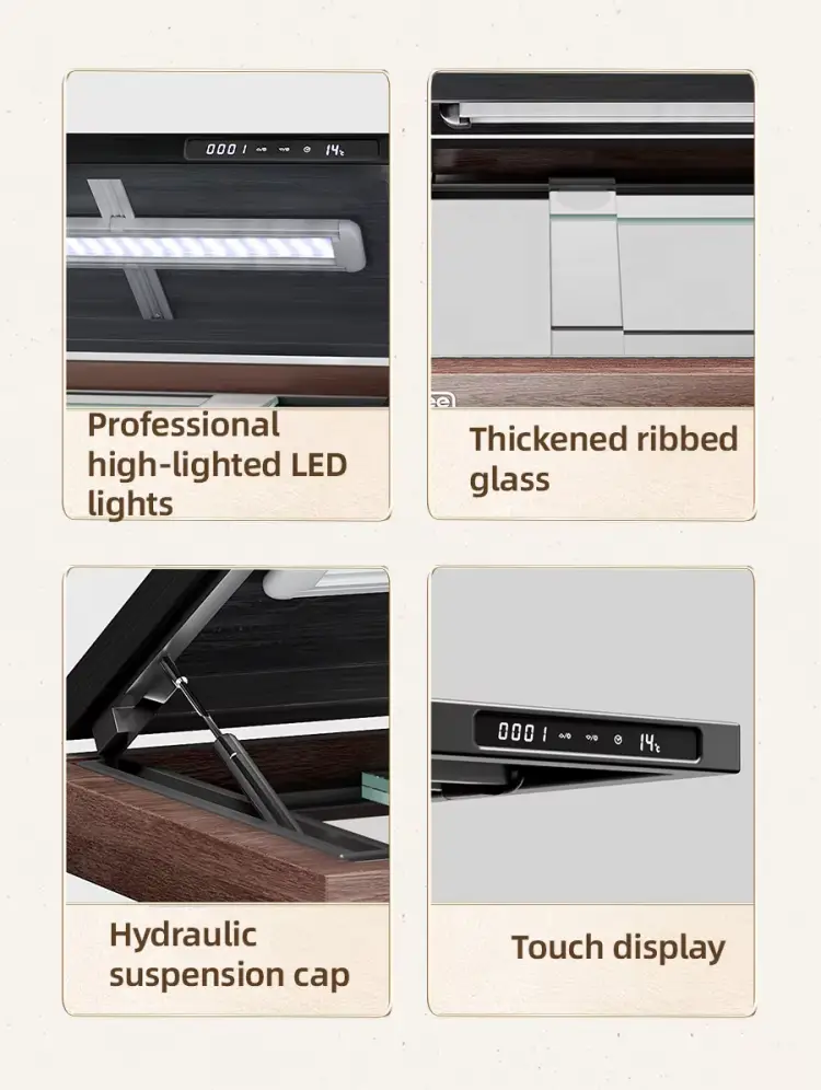 Aluminum alloy frame fish tank bottom cabinet
