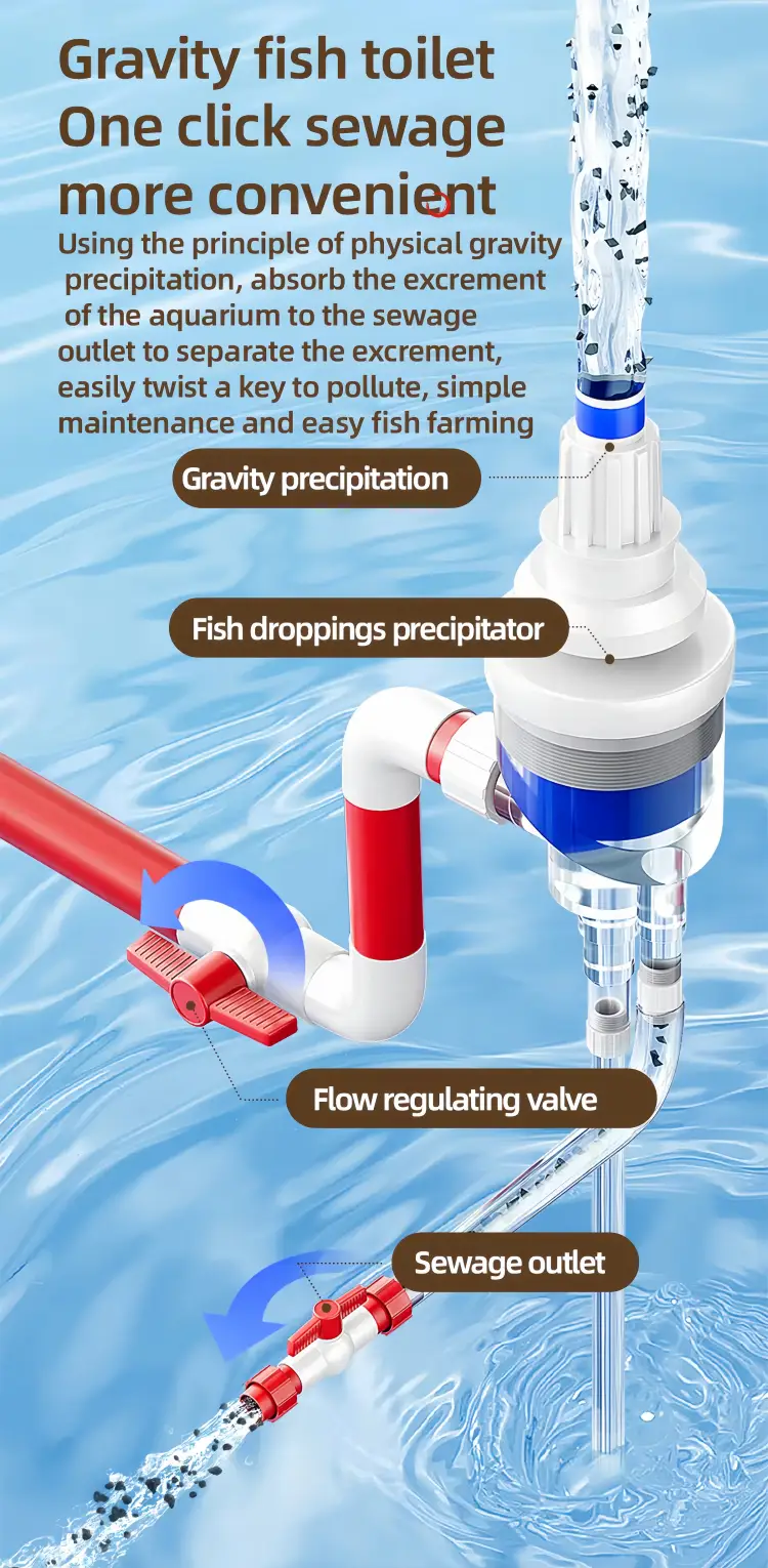 Convenient fish toilet design
