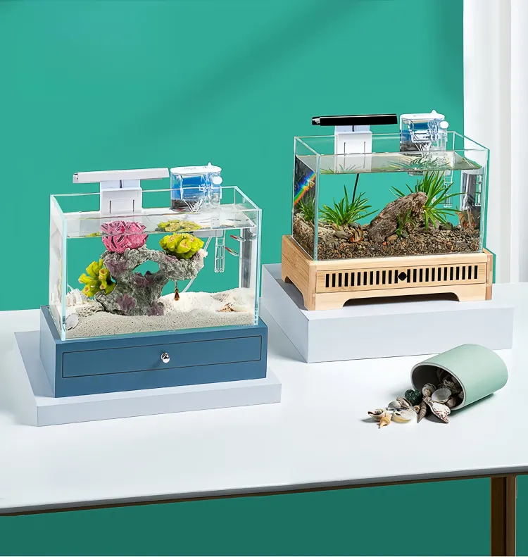 Fish tank with cabinet