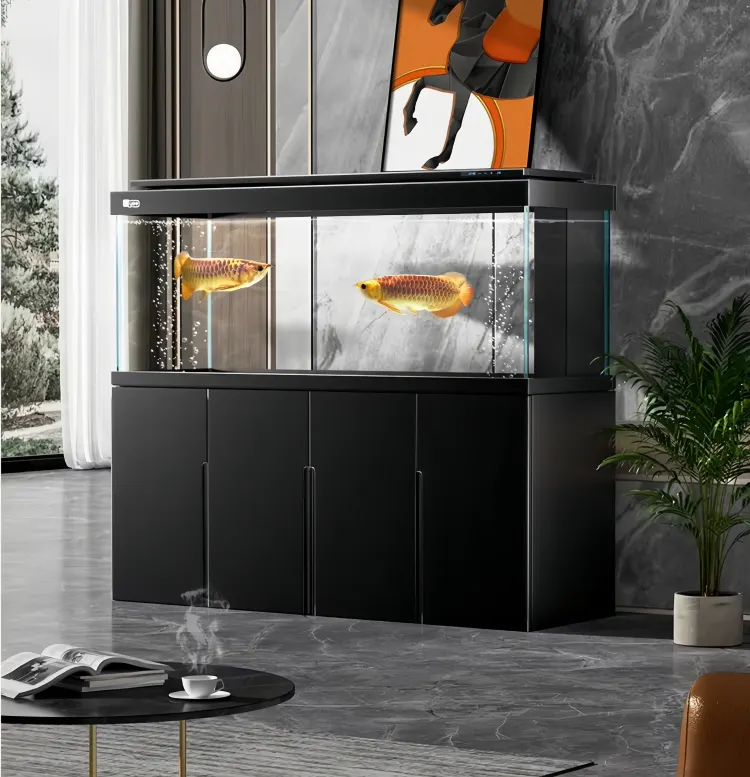 black fish tank