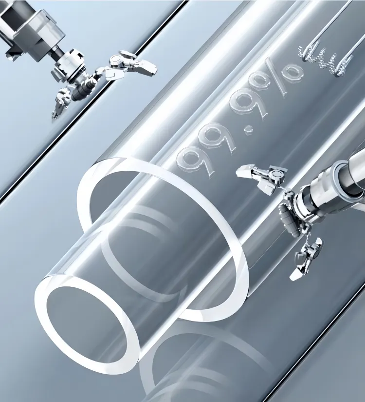 Explosion-proof quartz glass tube
