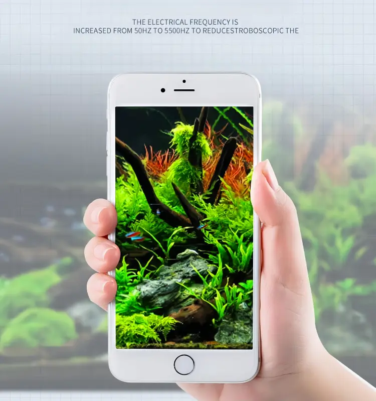 High frequency output, reducing flicker and glare