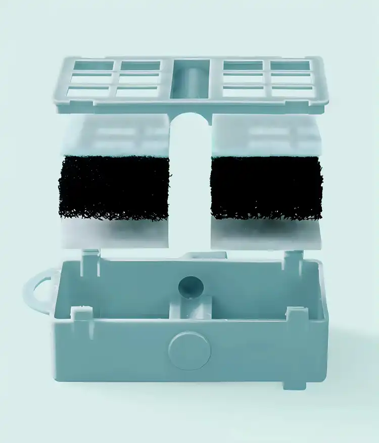 Built-in integrated filter box