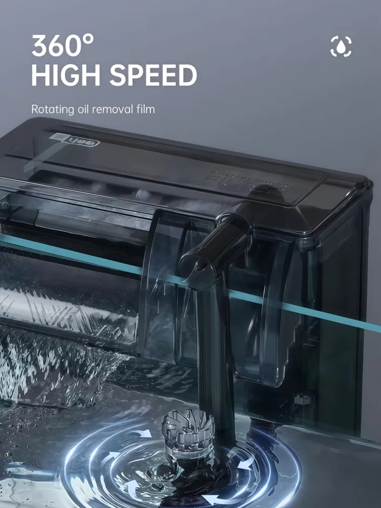 High-efficiency oil film removal device