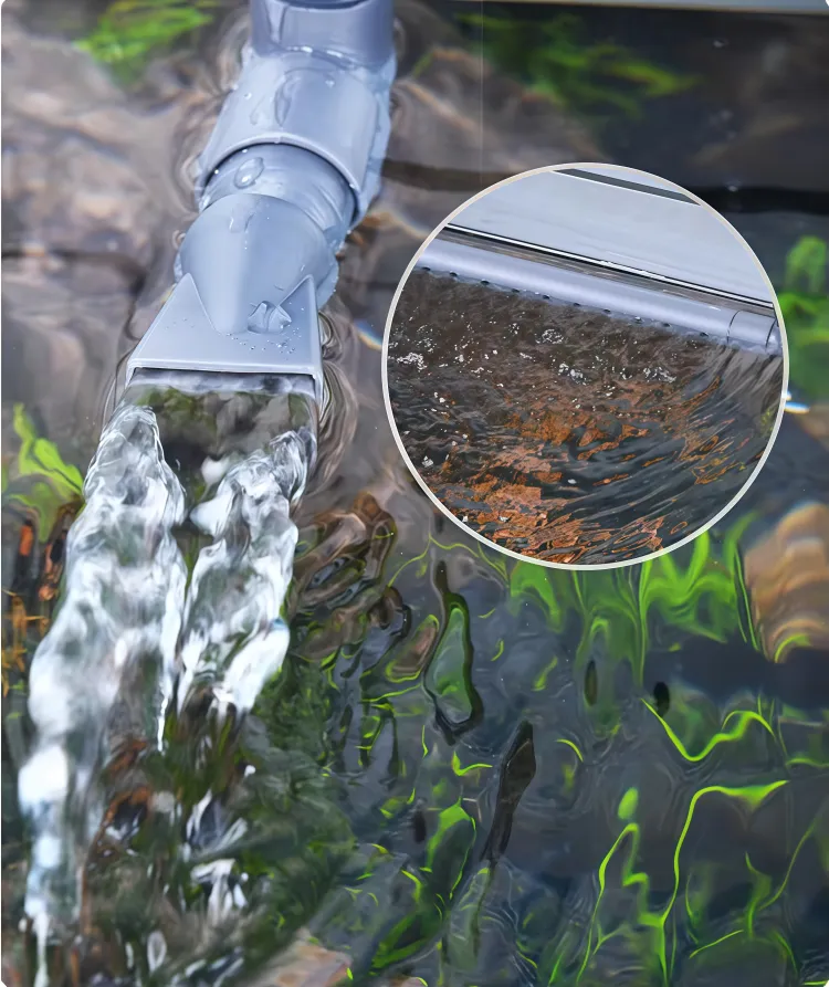 Multi-angle water outlet to increase the oxygen content in the water