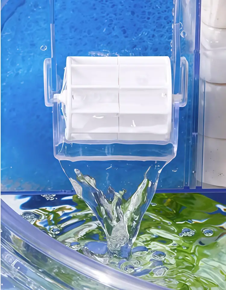 Roller waterfall water outlet, increase the oxygen content in the water