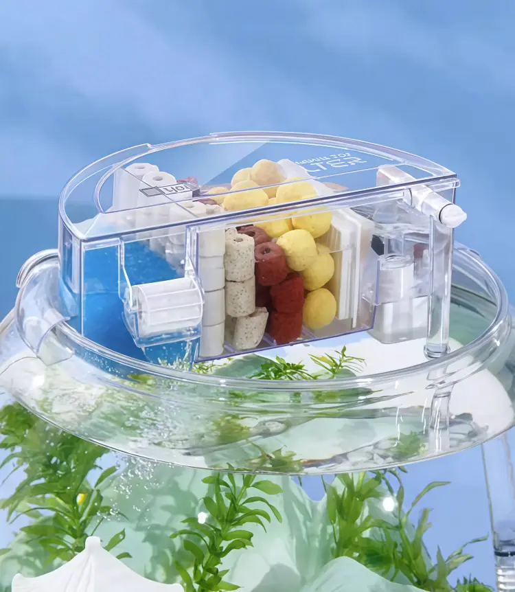 Round aquarium filter 2