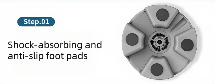 Shock-absorbing and anti-slip foot pads