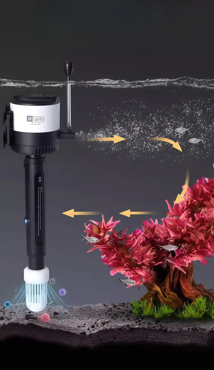 With a germicidal lamp to ensure water quality safety