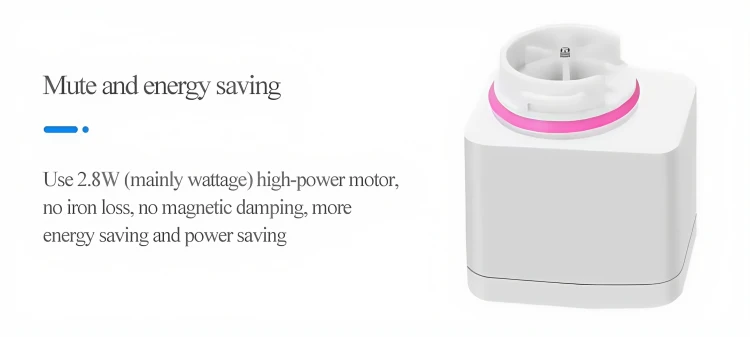 silent and energy-saving 2.8W motor