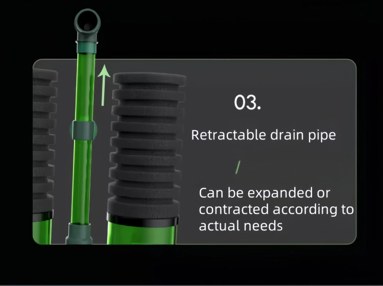 Retractable drain pipe