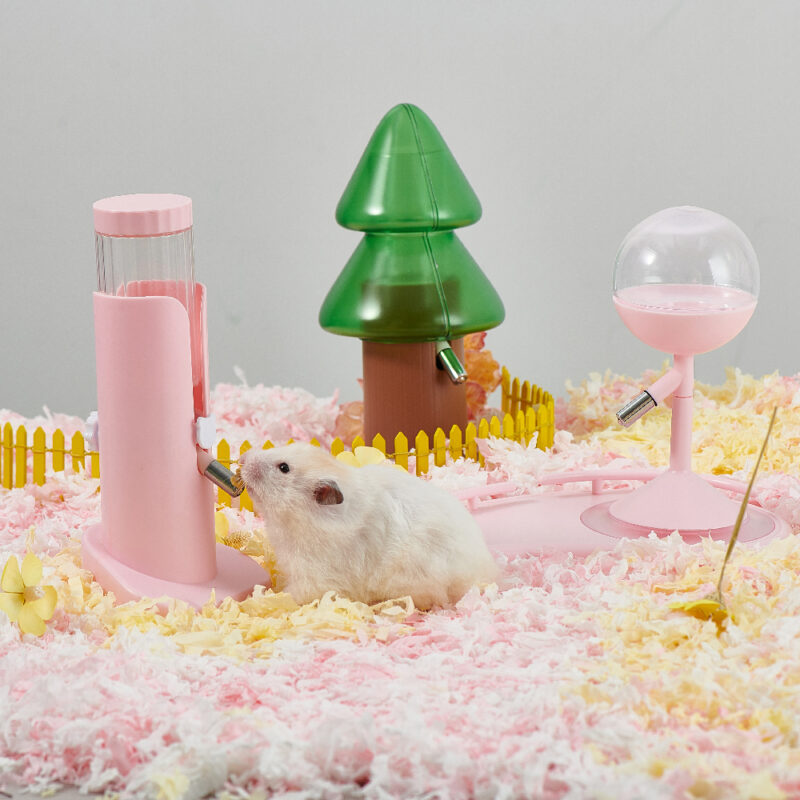 Leak‑Proof Hamster Water Bottle – Small Animal Drinking Dispenser with Mounting Bracket