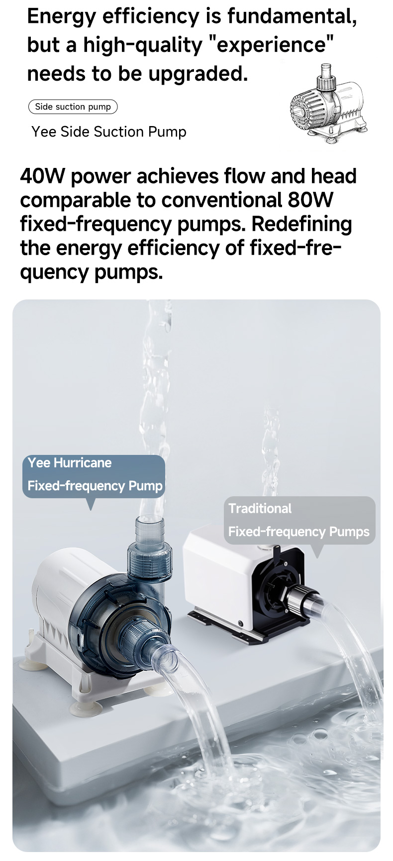 high flow submersible water pump for fish tank filtration