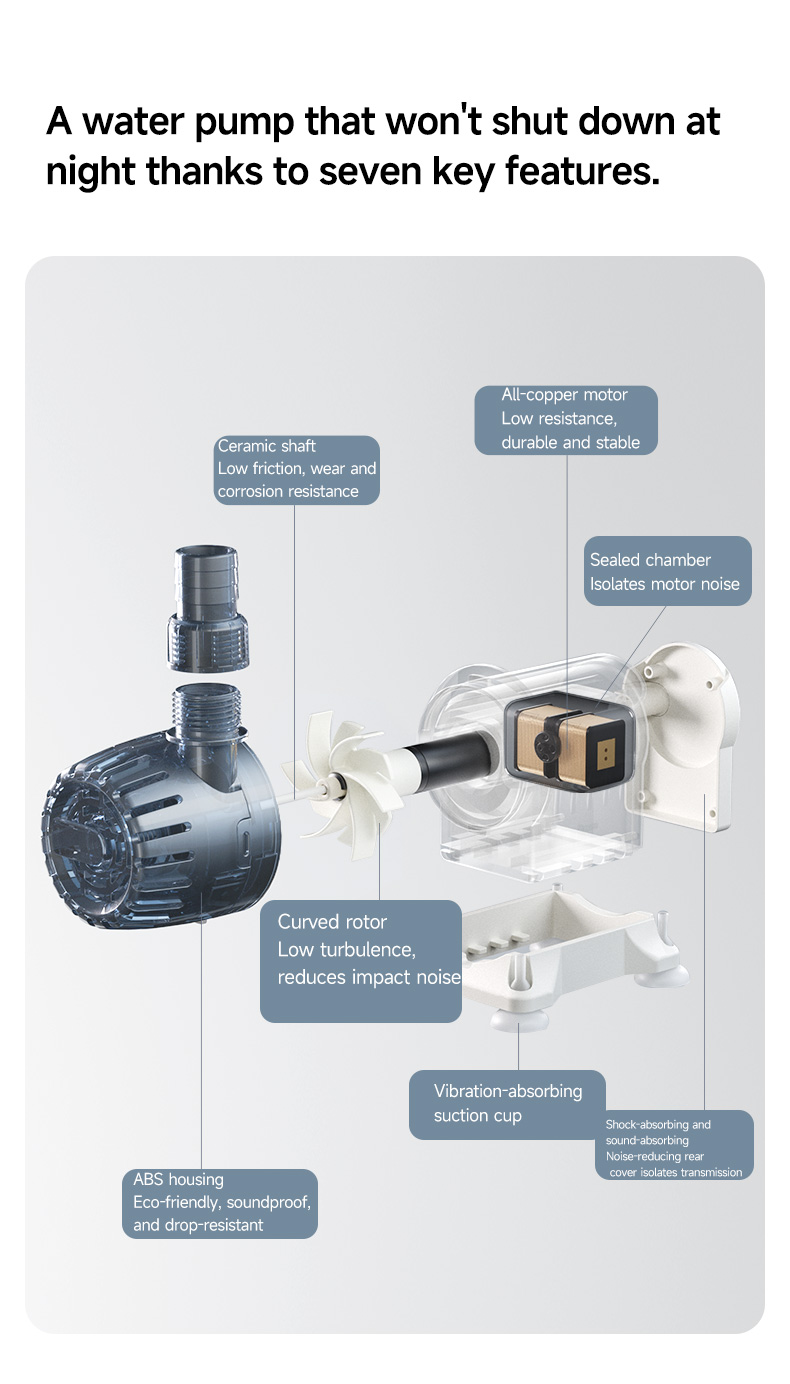 easy installation aquarium submersible pump
