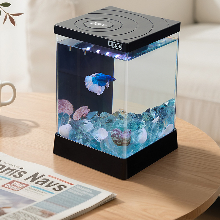 smart acrylic betta fish tank with filtration