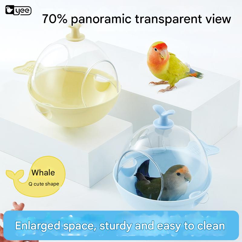 YEE bathing tub Large Hangable Parakeet Bath for Cage