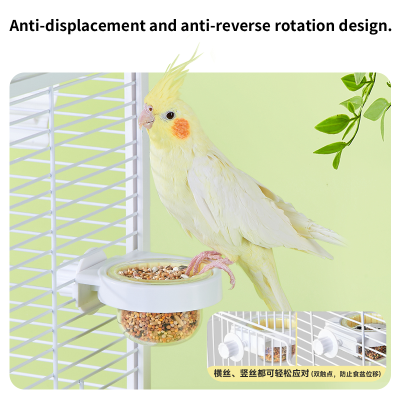 YEE parakeet bird feeder cockatiel Bird food bowl - Image 5