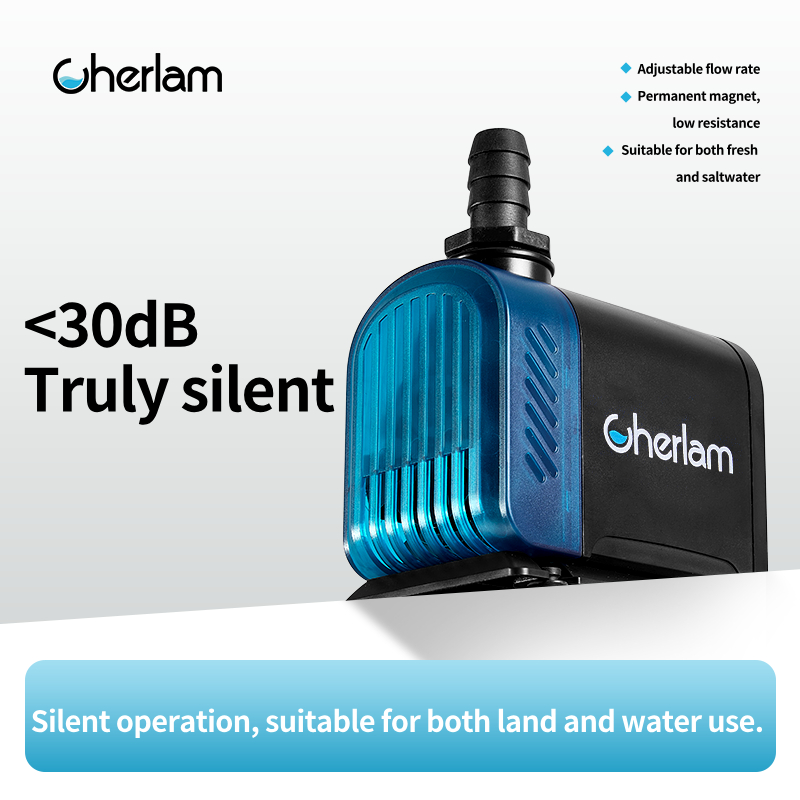 CHERLAM Submersible Aquarium Water Pump Ultra Quiet