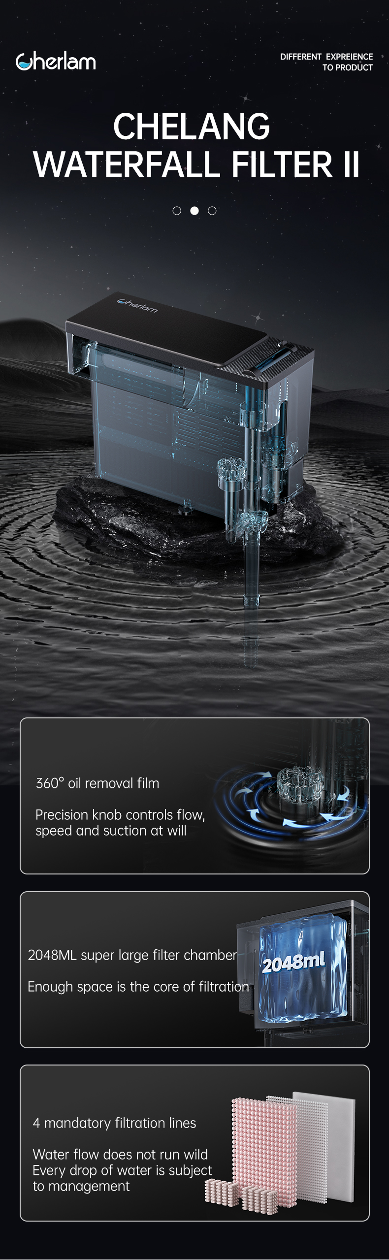 aquarium waterfall filter