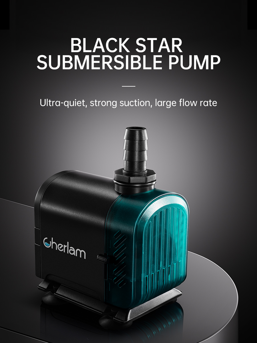 CHERLAM submersible aquarium pump underwater