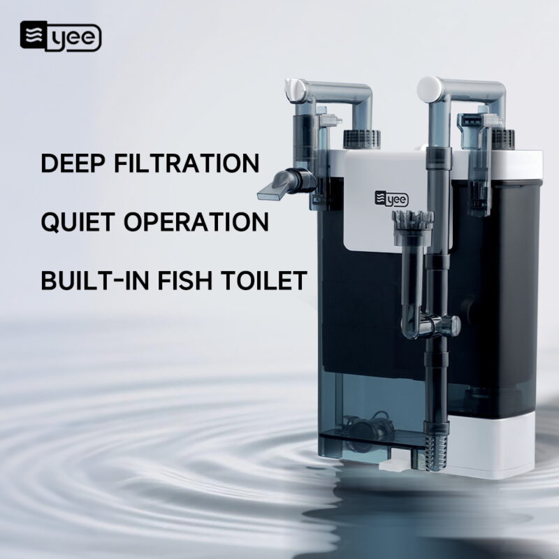 YEE  External Aquarium Filter Wall-Mounted Fish tank Filter Hob Filter for Aquarium